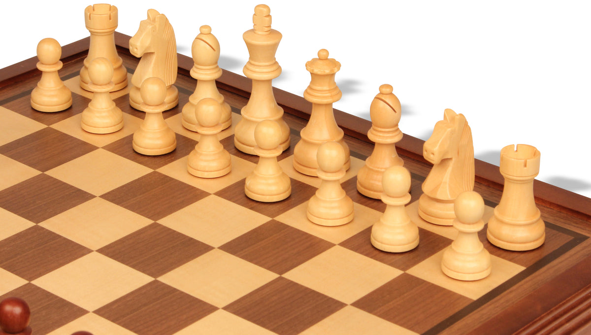 Tournament Standard Staunton Chess Set with Walnut Chess Case – 3.75" King – view 4